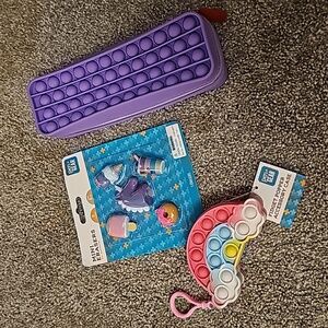 E5🔹️Erasers, Pencil Case, and Accessory Case